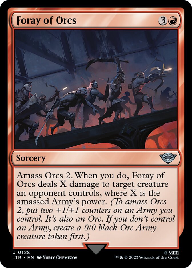 Foray of Orcs 128 (Universes Beyond: The Lord of the Rings: Tales of Middle-earth)  - Foil | Good Games Adelaide SA