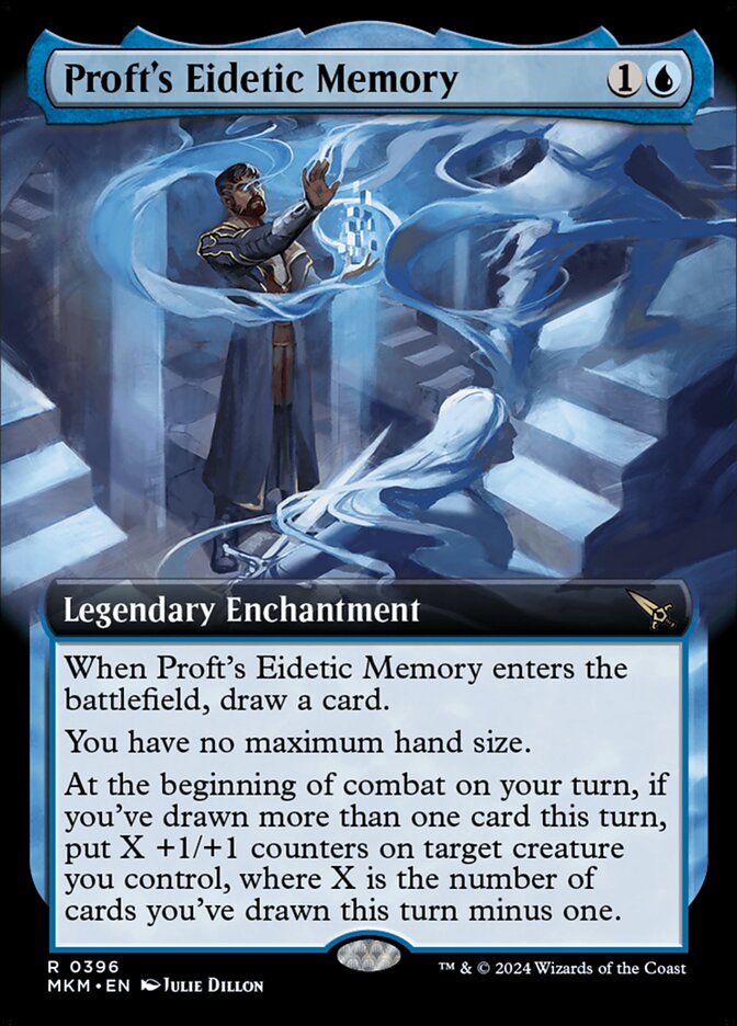 Profts Eidetic Memory Extended Art 396 (Murders at Karlov Manor)  - Extended Art Foil | Good Games Adelaide SA