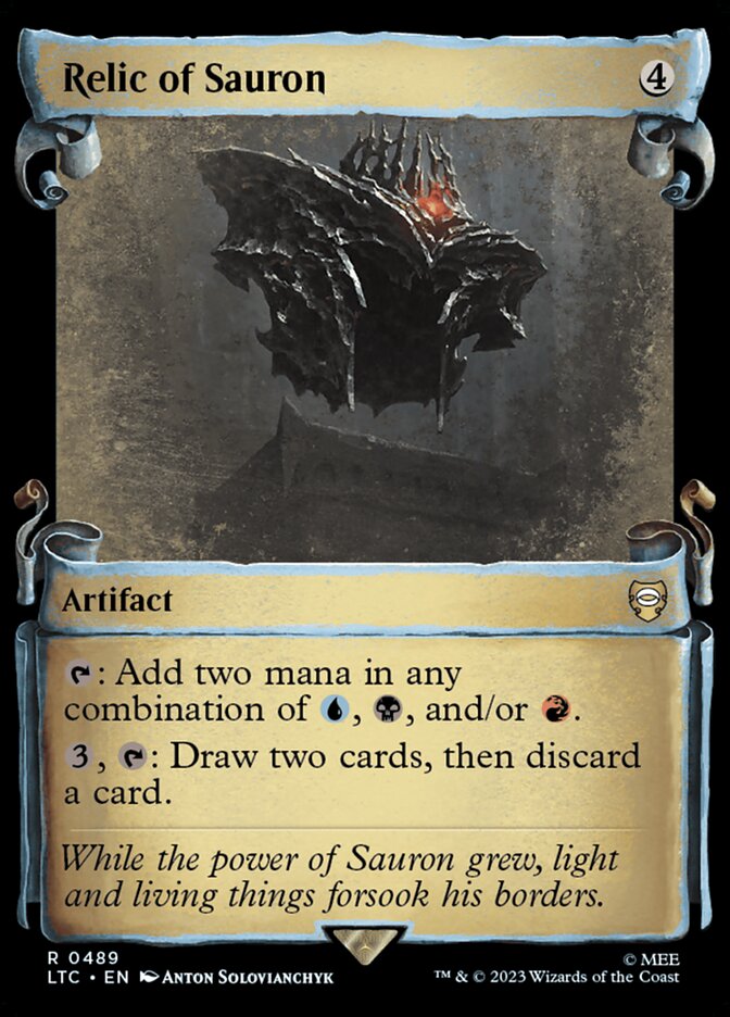 Relic of Sauron 489 (Commander: The Lord of the Rings: Tales of Middle-earth)  - Showcase Scroll | Good Games Adelaide SA