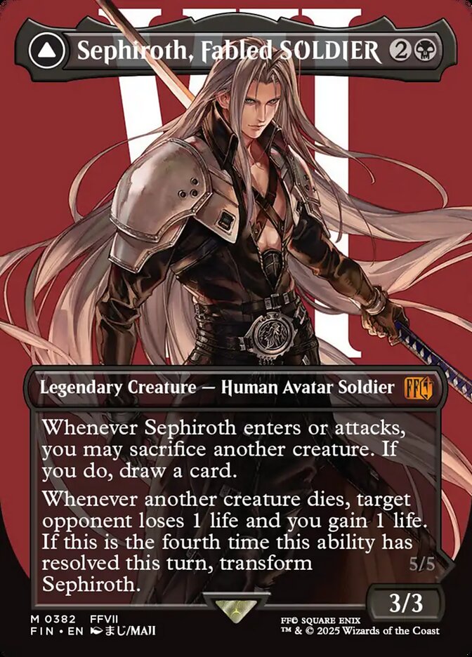 Sephiroth, Fabled SOLDIER // Sephiroth, One-Winged Angel 382 (FINAL FANTASY)  | Good Games Adelaide SA