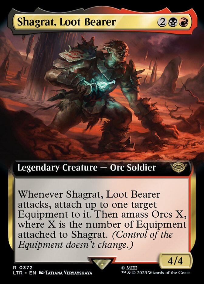 Shagrat, Loot Bearer 372 (Universes Beyond: The Lord of the Rings: Tales of Middle-earth)  - Extended Art | Good Games Adelaide SA