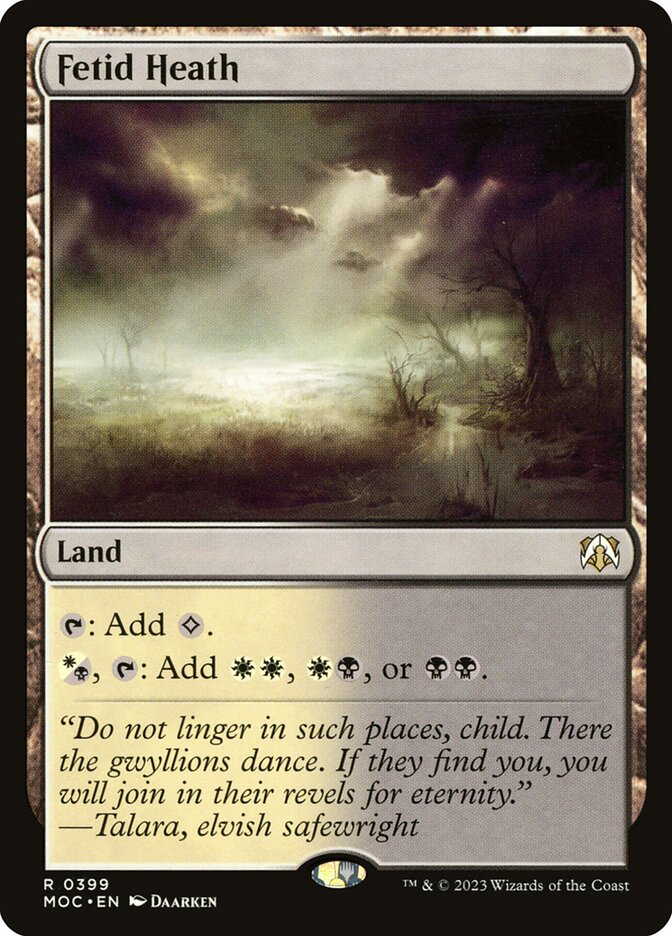 Fetid Heath 399 (Commander: March of the Machine)  | Good Games Adelaide SA