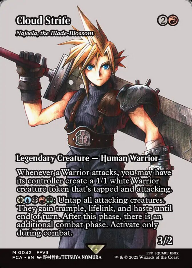 Cloud Strife Najeela the Blade Blossom 42 (FINAL FANTASY: Through the Ages)  - Foil | Good Games Adelaide SA