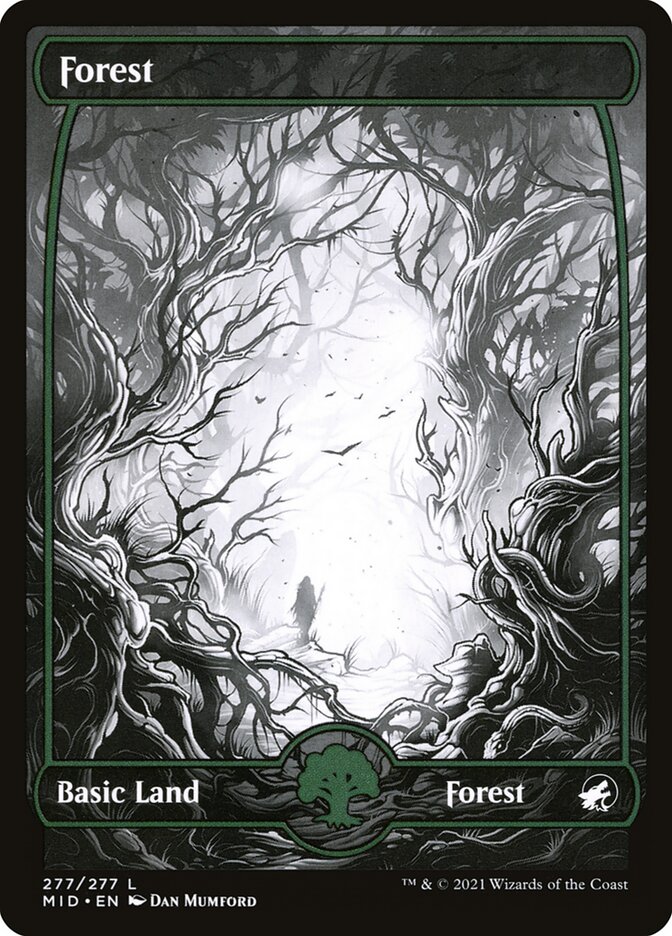 Forest 277 (Innistrad: Midnight Hunt)  - Foil | Good Games Adelaide SA