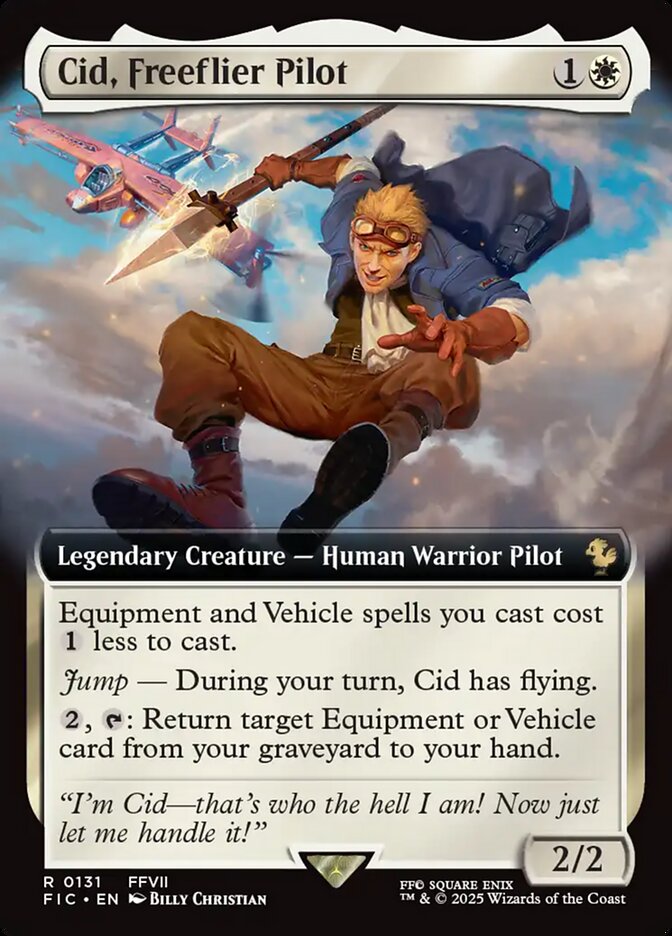 Cid, Freeflier Pilot 131 (Commander: FINAL FANTASY)  - Foil | Good Games Adelaide SA
