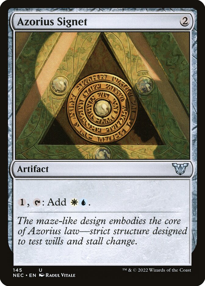 Azorius Signet 145 (Commander: Kamigawa: Neon Dynasty)  | Good Games Adelaide SA