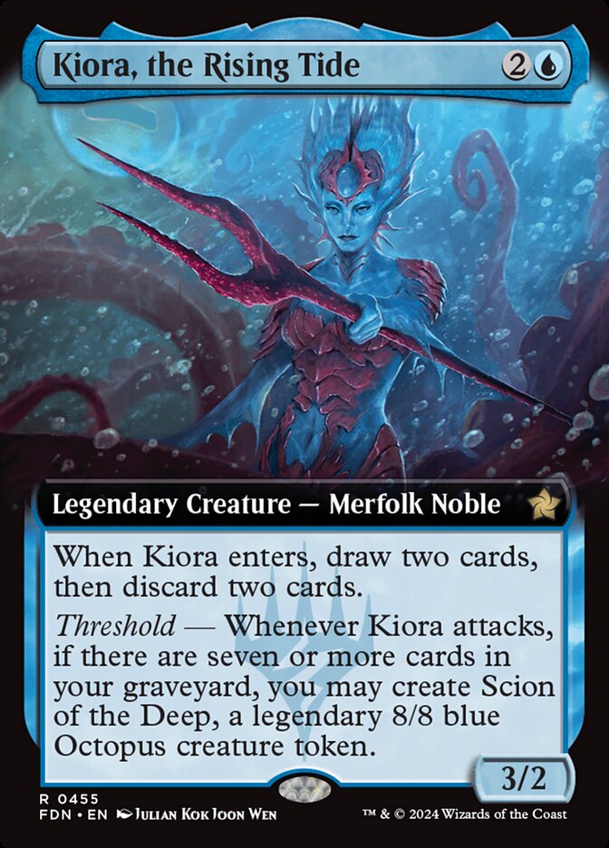 Kiora, the Rising Tide 455 (Foundations)  - Foil | Good Games Adelaide SA