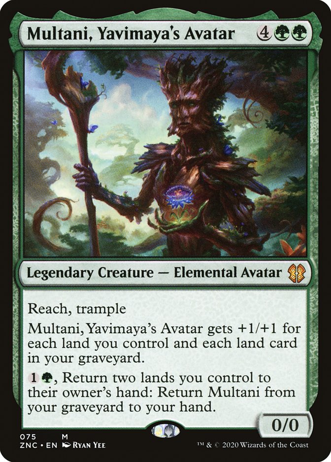 Multani, Yavimaya's Avatar 75 (Commander: Zendikar Rising)  | Good Games Adelaide SA