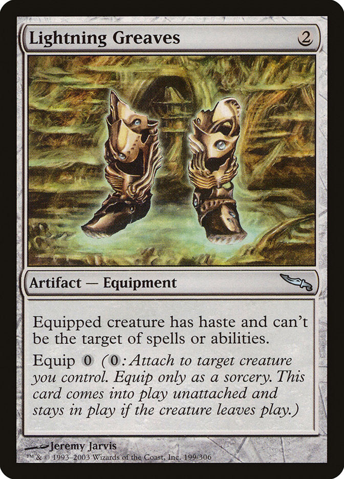 Lightning Greaves 199 (Mirrodin)  - Foil | Good Games Adelaide SA