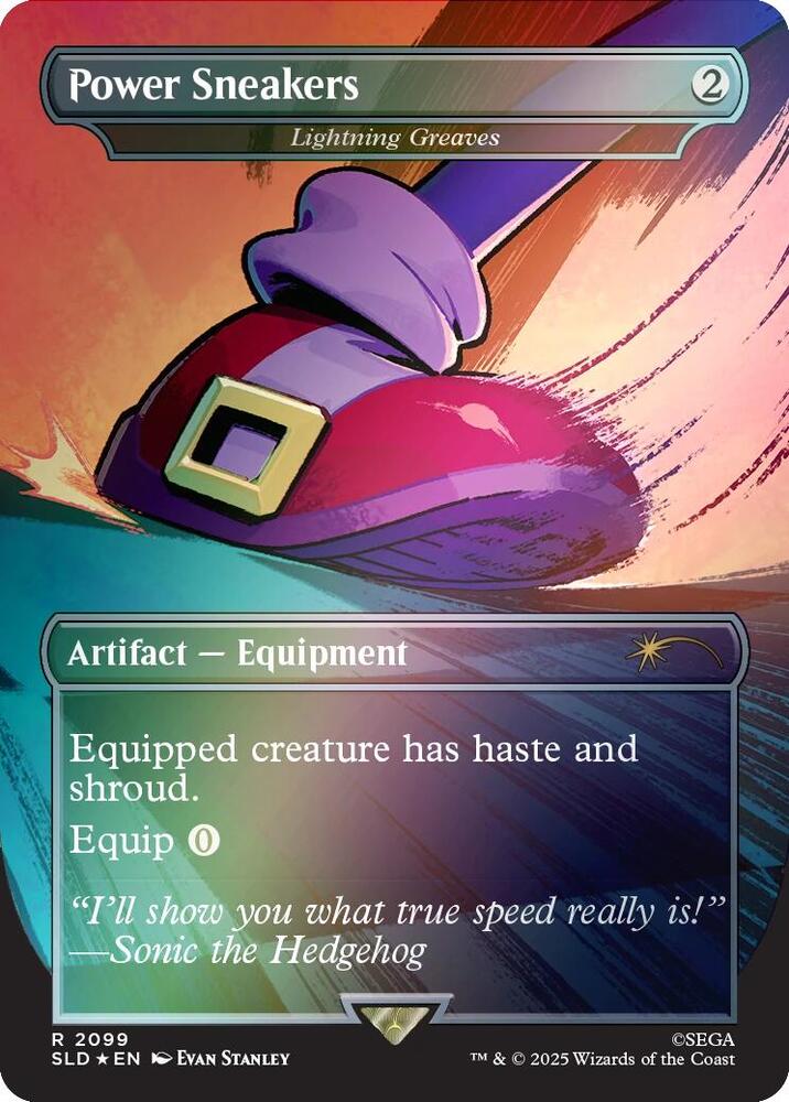 Power Sneakers Lightning Greaves Rainbow Foil 2099 (Secret Lair Drop Series)  - Foil | Good Games Adelaide SA