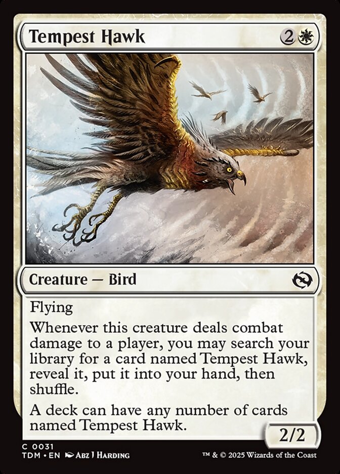 Tempest Hawk 31 (Tarkir: Dragonstorm)  - Foil | Good Games Adelaide SA