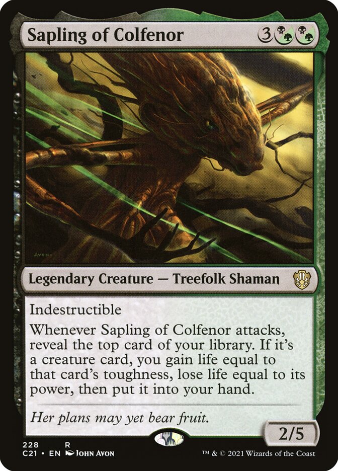 Sapling of Colfenor 228 (Commander 2021)  | Good Games Adelaide SA
