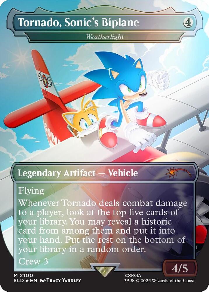 Tornado Sonics Biplane Weatherlight Rainbow Foil 2100 (Secret Lair Drop Series)  - Foil | Good Games Adelaide SA