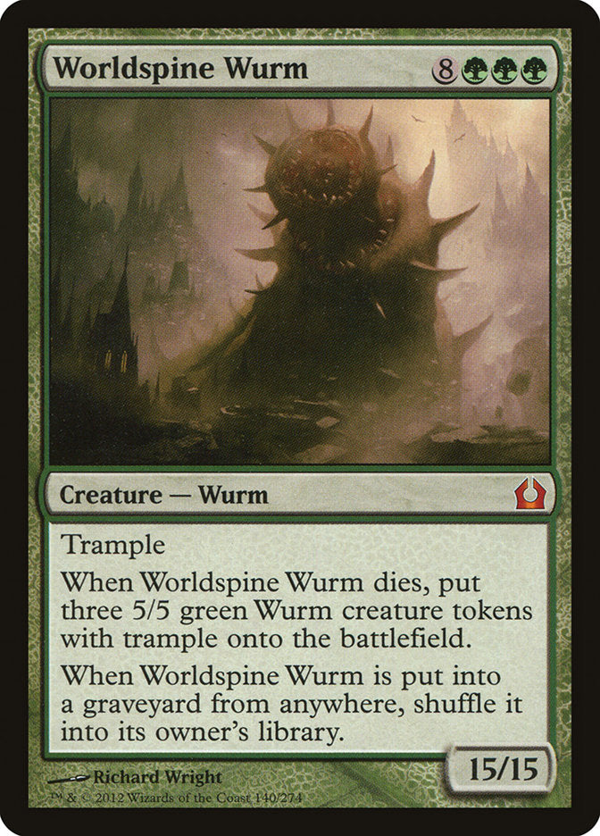 Worldspine Wurm 140 (Return to Ravnica)  - Foil | Good Games Adelaide SA