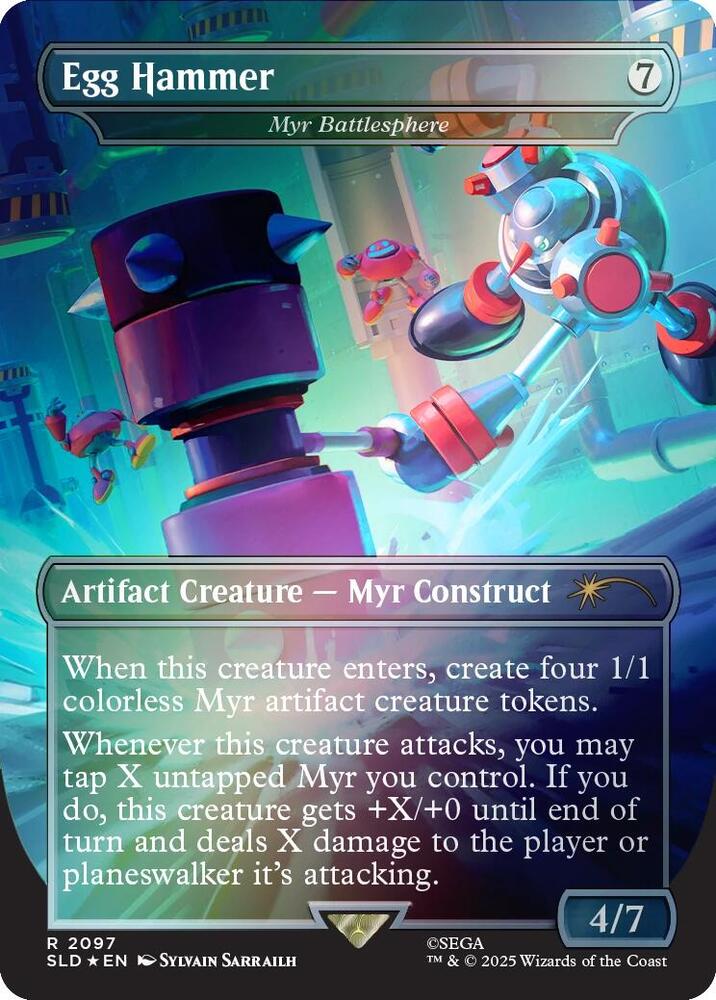Egg Hammer Myr Battlesphere Rainbow Foil 2097 (Secret Lair Drop Series)  - Foil | Good Games Adelaide SA