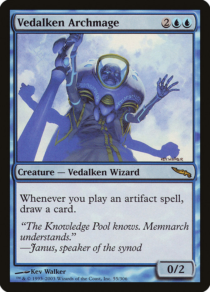 Vedalken Archmage 55 (Mirrodin)  - Foil | Good Games Adelaide SA
