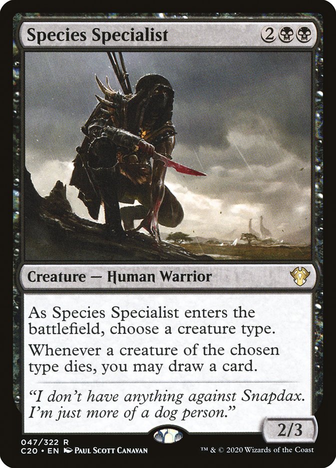 Species Specialist 47 (Commander 2020)  | Good Games Adelaide SA