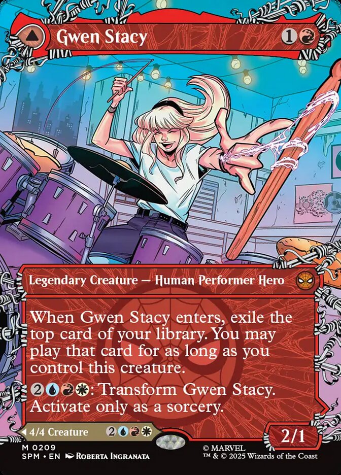 Gwen Stacy // Ghost-Spider 209/198 (Marvel's Spider-Man)  - Showcase Foil | Good Games Adelaide SA