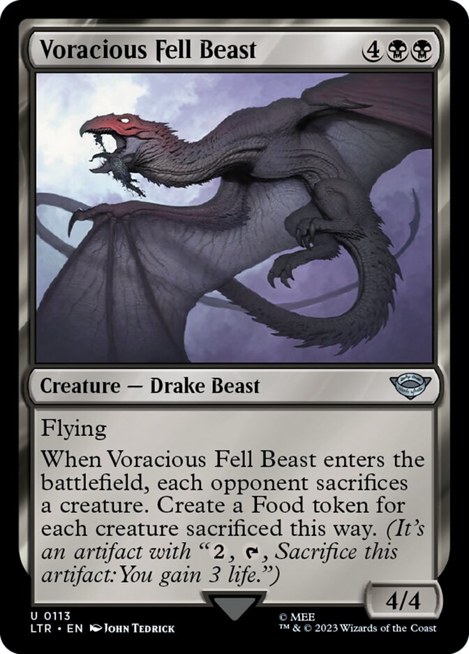 Voracious Fell Beast 113 (Universes Beyond: The Lord of the Rings: Tales of Middle-earth)  | Good Games Adelaide SA