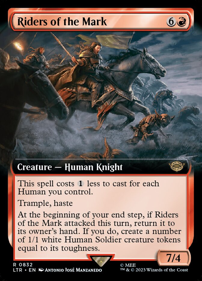 Riders of the Mark 832 (Universes Beyond: The Lord of the Rings: Tales of Middle-earth)  - Extended Art | Good Games Adelaide SA