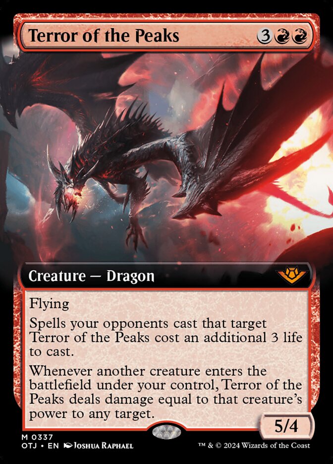 Terror of the Peaks 337/286 (Outlaws of Thunder Junction)  - Extended Art Foil | Good Games Adelaide SA