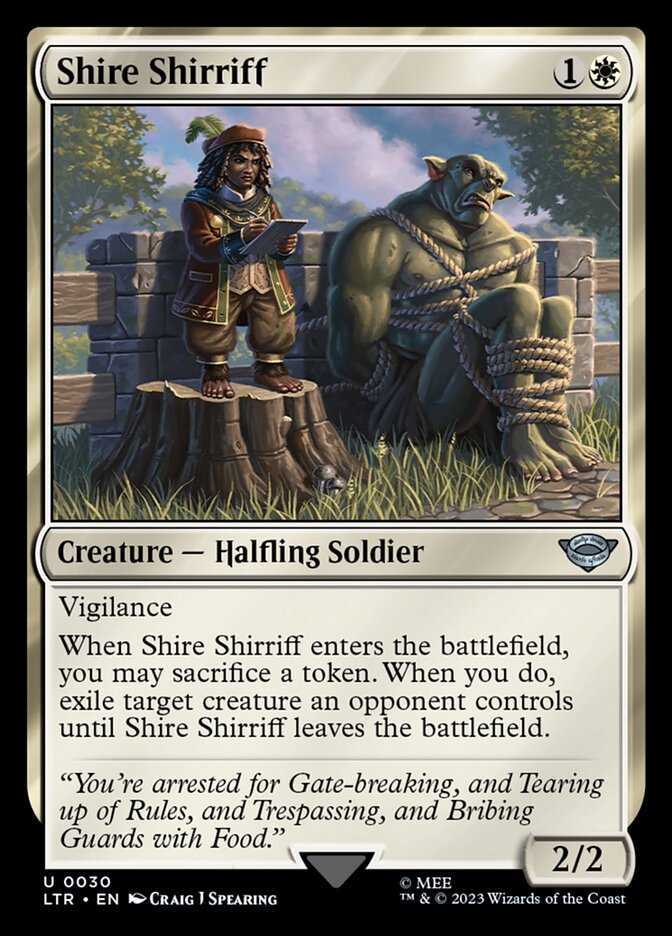 Shire Shirriff 30 (Universes Beyond: The Lord of the Rings: Tales of Middle-earth)  | Good Games Adelaide SA