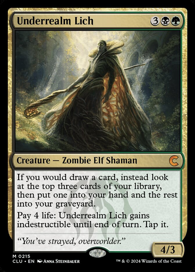 Underrealm Lich 215 (Ravnica: Clue Edition)  | Good Games Adelaide SA