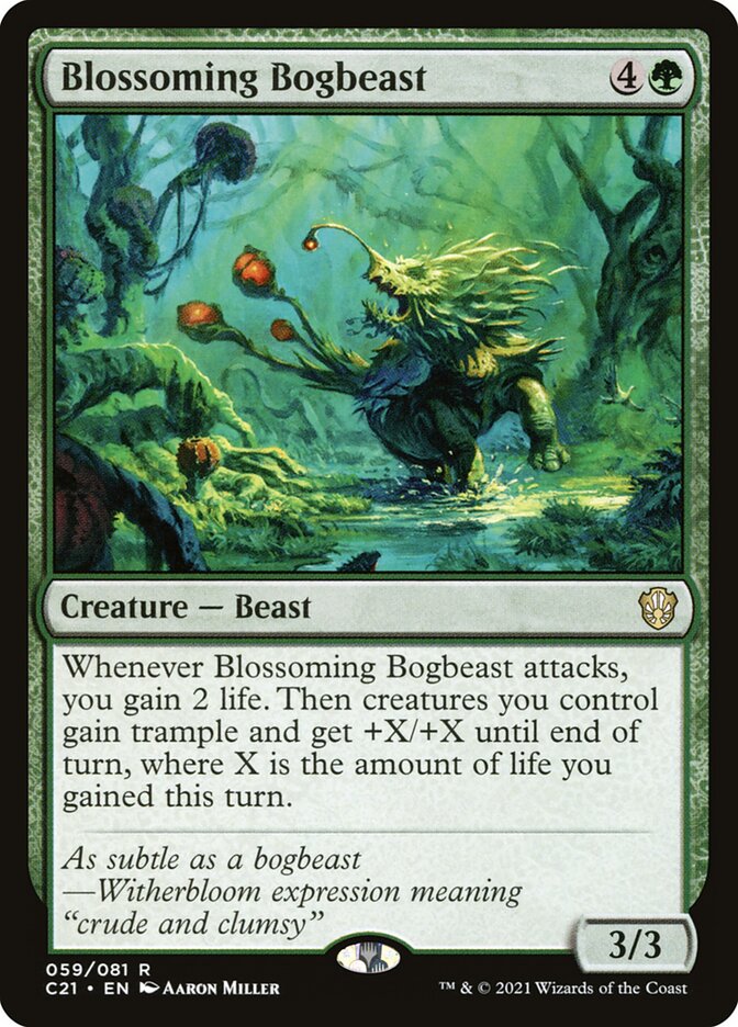Blossoming Bogbeast 59 (Commander 2021)  | Good Games Adelaide SA