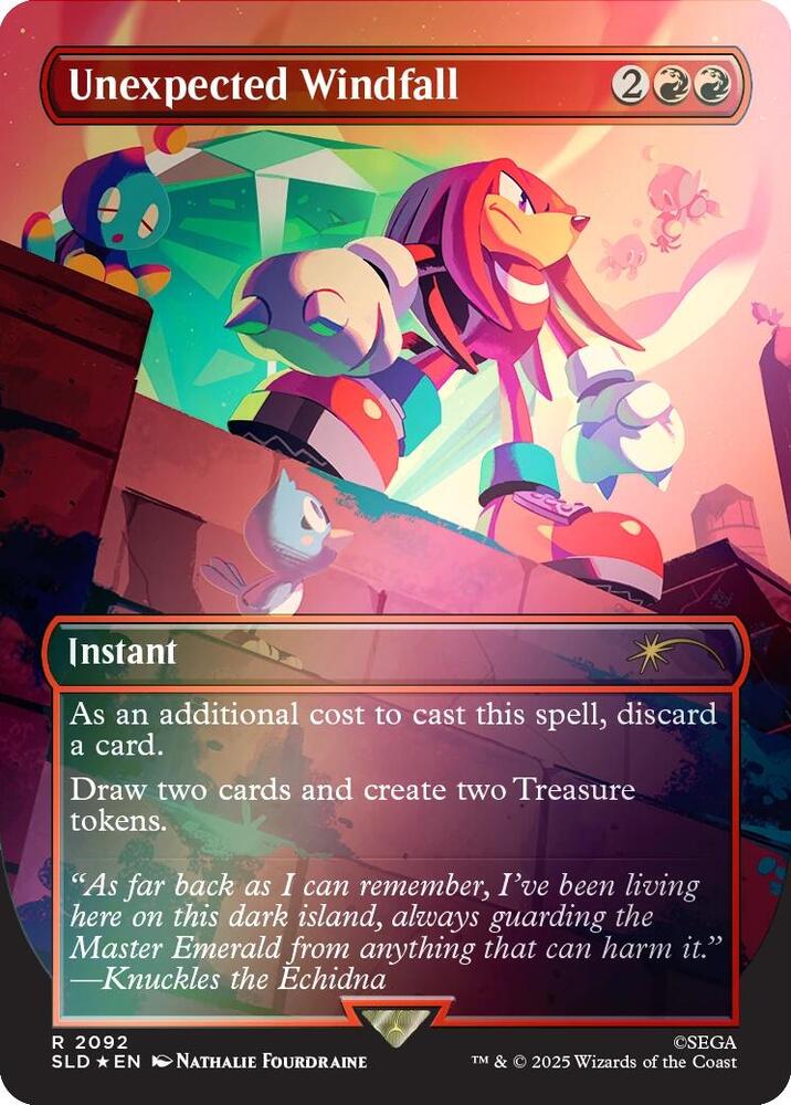 Unexpected Windfall 2092 Rainbow Foil 2092 (Secret Lair Drop Series)  - Foil | Good Games Adelaide SA