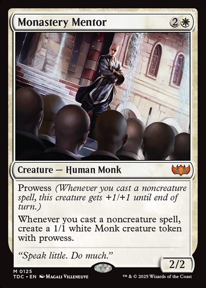 Monastery Mentor 125 (Commander: Tarkir: Dragonstorm)  | Good Games Adelaide SA