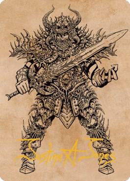 Sarevok Deathbringer Art Card Gold Stamped Signature 50 (Art Series: Commander Legends: Battle for Baldur's Gate)  | Good Games Adelaide SA