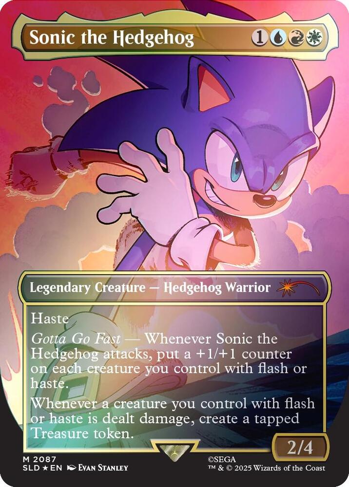 Sonic the Hedgehog Rainbow Foil 2087 (Secret Lair Drop Series)  - Foil | Good Games Adelaide SA
