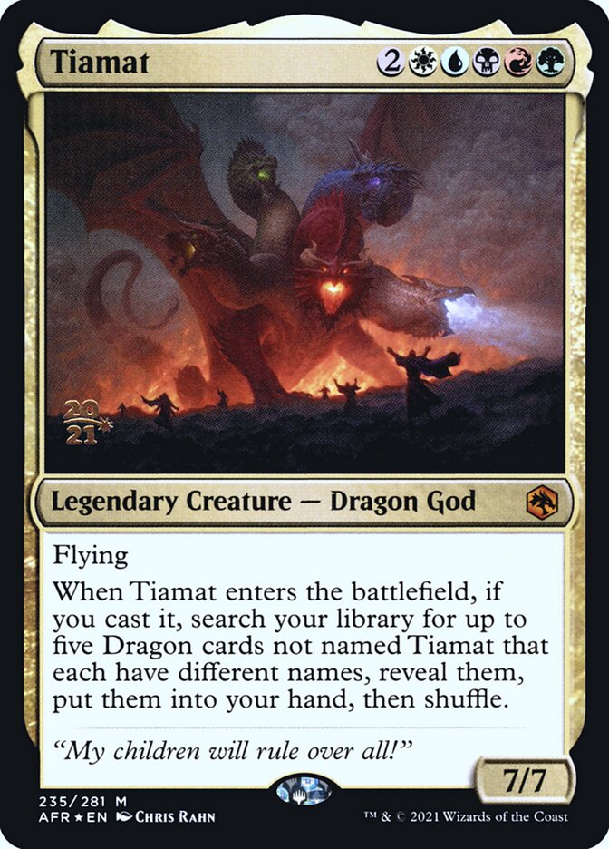 Tiamat 235 (Prerelease Cards)  - Foil | Good Games Adelaide SA