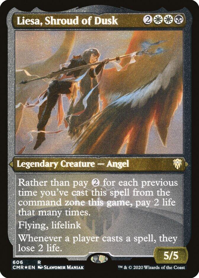 Liesa Shroud of Dusk Foil Etched 606 (Commander Legends)  - Foil | Good Games Adelaide SA