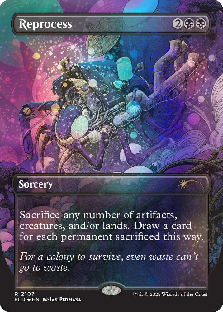 Reprocess Galaxy Foil 2107 (Secret Lair Drop Series)  - Foil | Good Games Adelaide SA