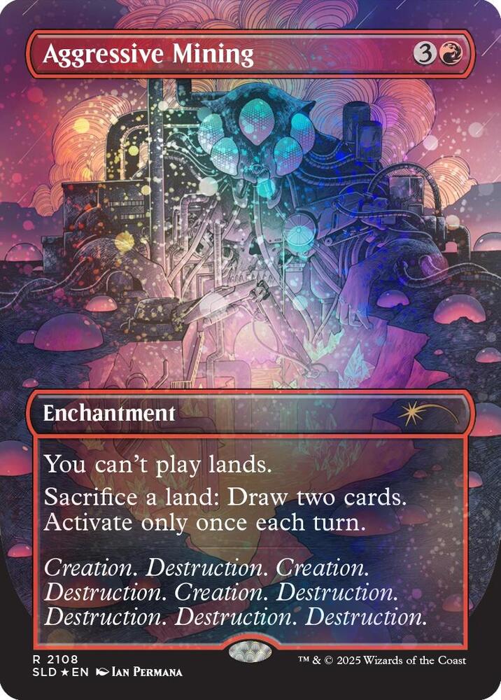 Aggressive Mining Galaxy Foil 2108 (Secret Lair Drop Series)  - Foil | Good Games Adelaide SA