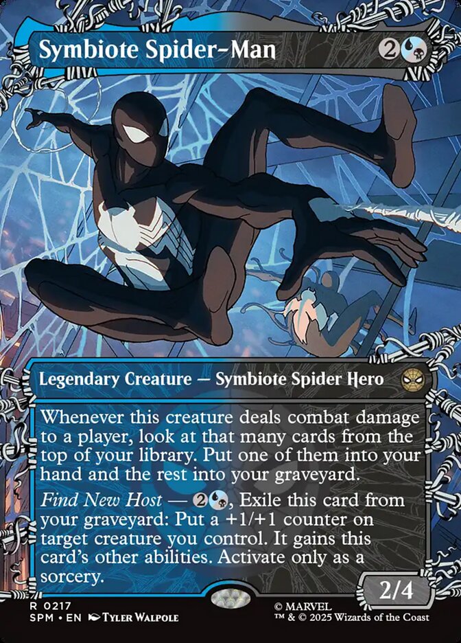 Symbiote Spider-Man 217/198 (Marvel's Spider-Man)  - Showcase Foil | Good Games Adelaide SA