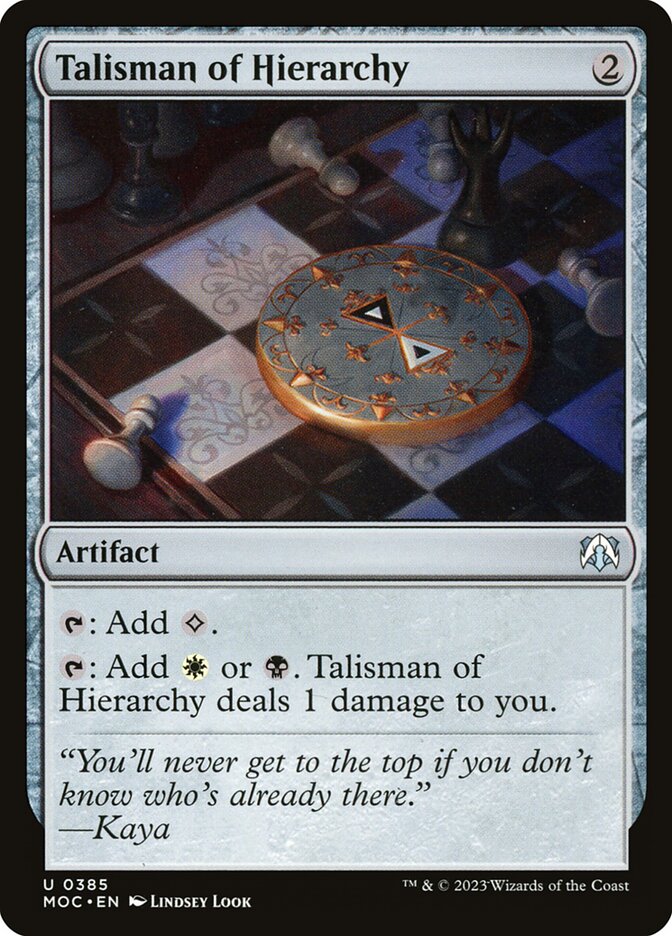 Talisman of Hierarchy 385 (Commander: March of the Machine)  | Good Games Adelaide SA