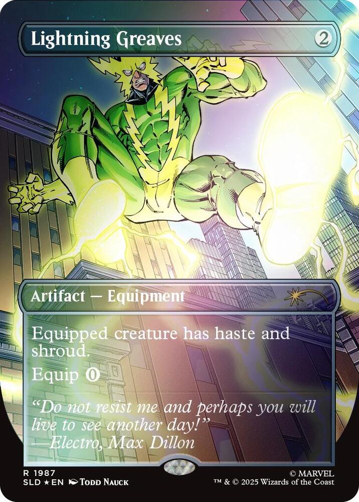 Lightning Greaves 1987 Rainbow Foil 1987 (Secret Lair Drop Series)  - Foil | Good Games Adelaide SA