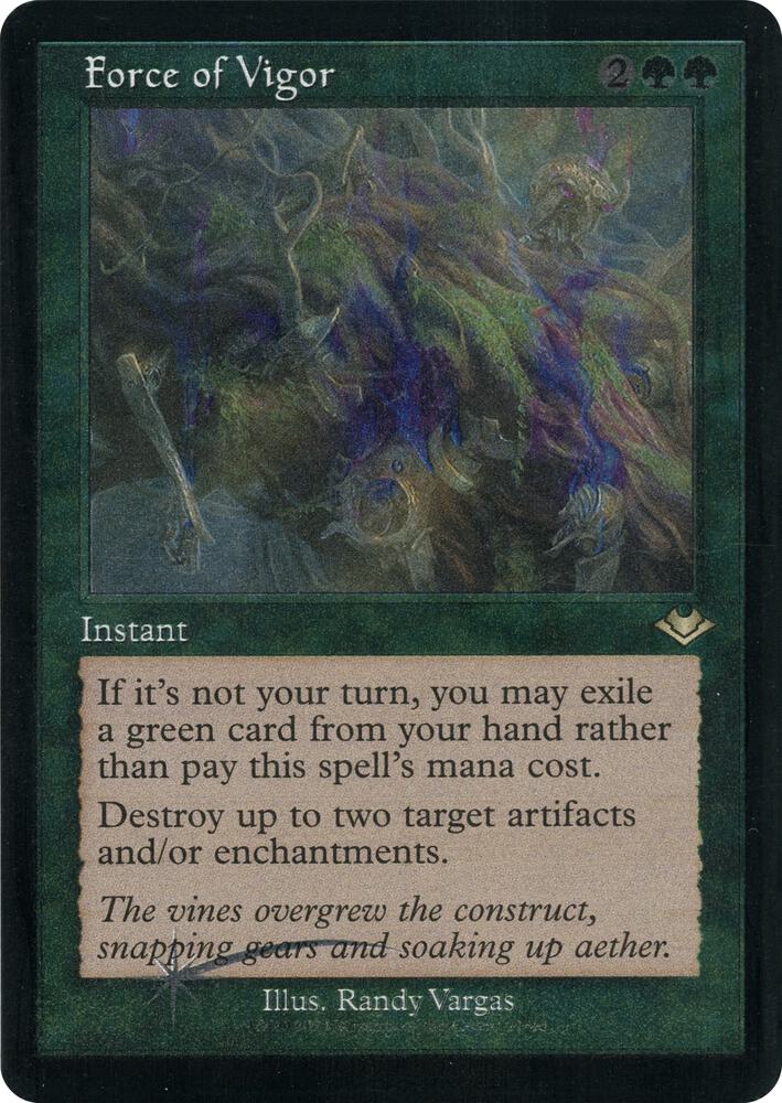 Force of Vigor 21 (Modern Horizons)  - Retro Etched Foil | Good Games Adelaide SA