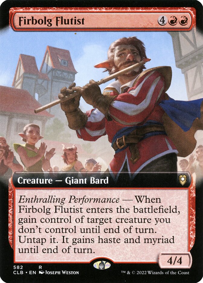 Firbolg Flutist Extended Art 582 (Commander Legends: Battle for Baldur's Gate)  - Foil | Good Games Adelaide SA