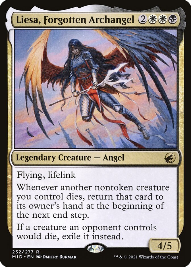 Liesa, Forgotten Archangel 232 (Innistrad: Midnight Hunt)  - Foil | Good Games Adelaide SA