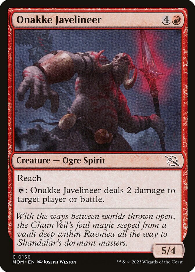 Onakke Javelineer 156 (March of the Machine)  - Foil | Good Games Adelaide SA
