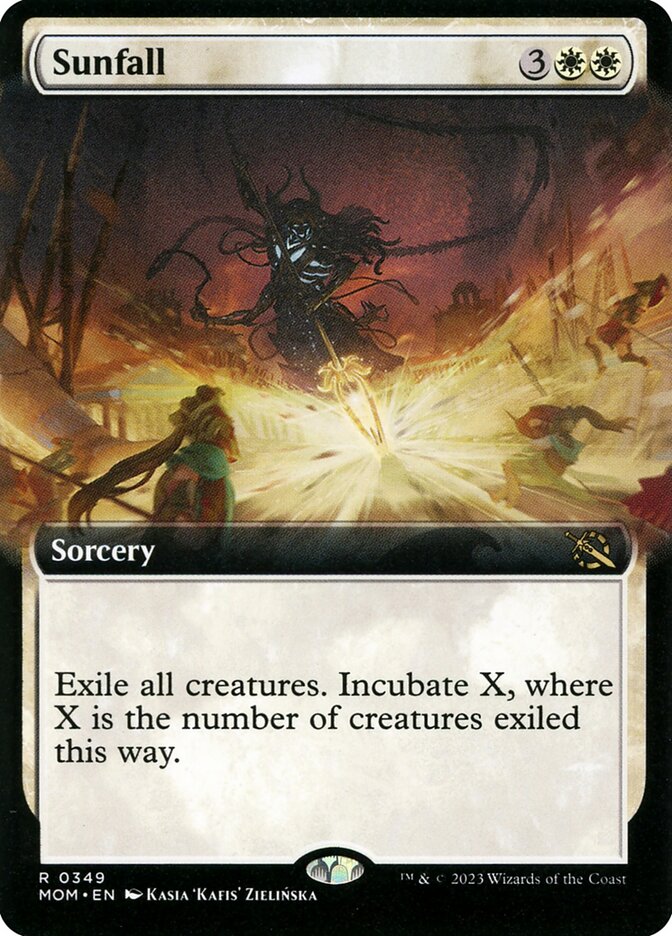 Sunfall 349 (March of the Machine)  - Extended Art Foil | Good Games Adelaide SA