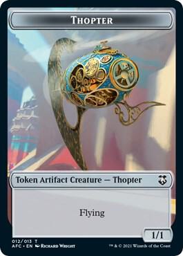 Thopter Treasure Double Sided Token 12 // 15 (Commander: Adventures in the Forgotten Realms)  | Good Games Adelaide SA