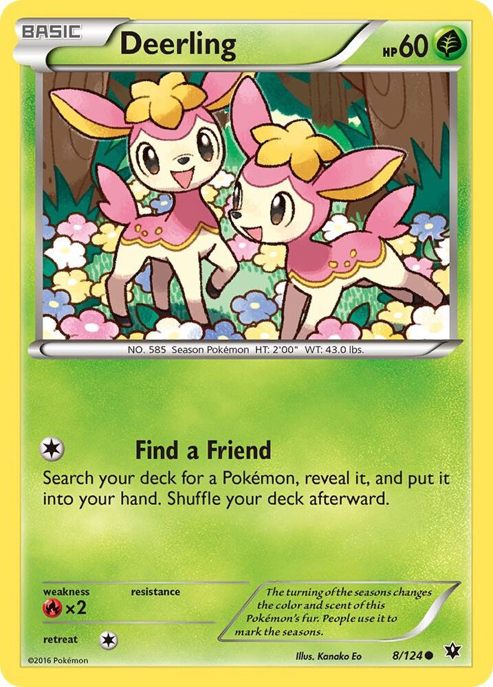 Deerling 8/124 (XY - Fates Collide)  | Good Games Adelaide SA
