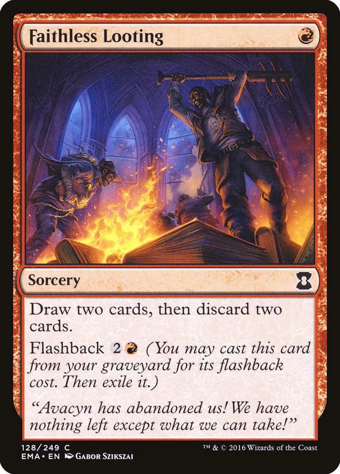 Faithless Looting 128 (Eternal Masters)  - Foil | Good Games Adelaide SA