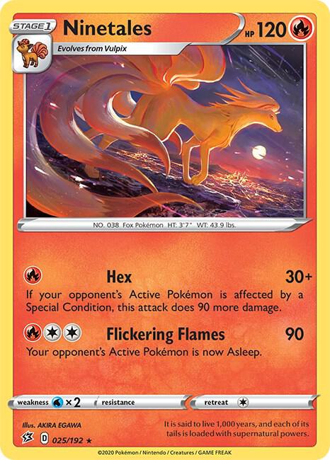 Ninetales 025/192 (SWSH02: Rebel Clash)  | Good Games Adelaide SA