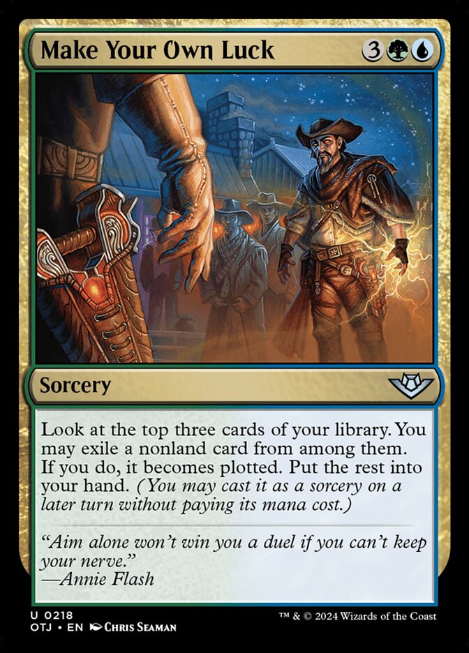 Make Your Own Luck 218 (Outlaws of Thunder Junction)  - Foil | Good Games Adelaide SA