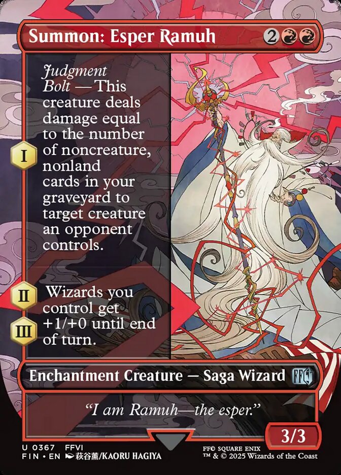 Summon: Esper Ramuh 367/309 (FINAL FANTASY)  - Borderless | Good Games Adelaide SA